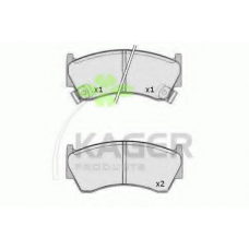 35-0495 KAGER Комплект тормозных колодок, дисковый тормоз