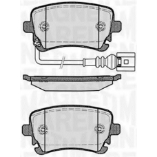 363916060412 MAGNETI MARELLI Комплект тормозных колодок, дисковый тормоз