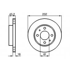 0 986 478 650 BOSCH Тормозной диск