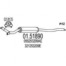 01.51890 MTS Предглушитель выхлопных газов