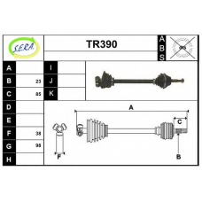 TR390 SERA Приводной вал