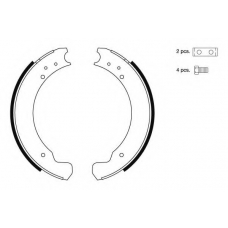 8DB 355 000-331 HELLA PAGID Комплект тормозных колодок