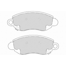 FD6848N NECTO Комплект тормозных колодок, дисковый тормоз