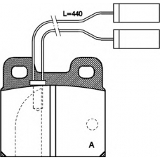 BPA0005.01 OPEN PARTS Комплект тормозных колодок, дисковый тормоз