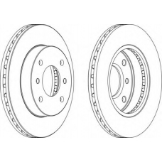 DDF234-1 FERODO Тормозной диск
