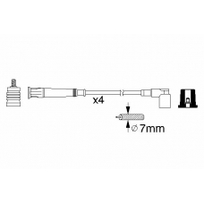 0 986 356 361 BOSCH Комплект проводов зажигания