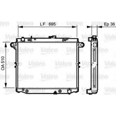 734190 VALEO Радиатор, охлаждение двигателя