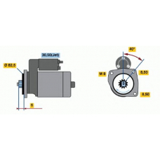 0 001 121 030 BOSCH Стартер