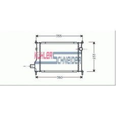 1102701 KUHLER SCHNEIDER Радиатор, охлаждение двигател