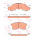 GDB7574 TRW Комплект тормозных колодок, дисковый тормоз