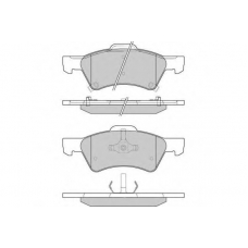 12-1222 E.T.F. Комплект тормозных колодок, дисковый тормоз