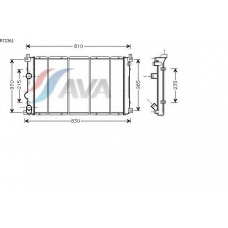 RT2361 AVA Радиатор, охлаждение двигателя