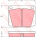 GDB541 TRW Комплект тормозных колодок, дисковый тормоз