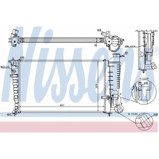 61329A NISSENS Радиатор, охлаждение двигателя