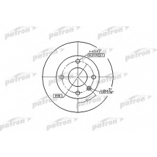 PBD1658 PATRON Тормозной диск