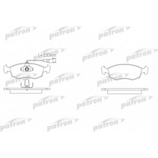 PBP1377 PATRON Комплект тормозных колодок, дисковый тормоз