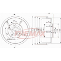 BD-4703 FREMAX Тормозной барабан