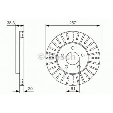 0 986 479 U01 BOSCH Тормозной диск