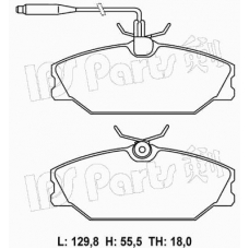 IBD-1W09 IPS Parts Комплект тормозных колодок, дисковый тормоз