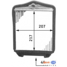 8FH 351 311-691 HELLA Теплообменник, отопление салона