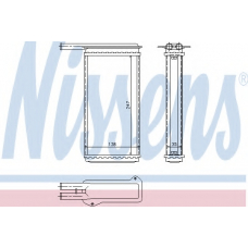 71756 NISSENS Теплообменник, отопление салона