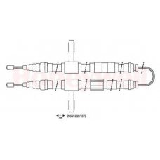 432020B BENDIX Трос, стояночная тормозная система