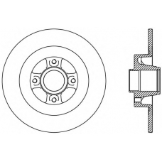 BDA2427.10 OPEN PARTS Тормозной диск