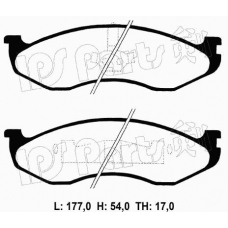 IBD-1K03 IPS Parts Комплект тормозных колодок, дисковый тормоз