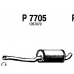P7705 FENNO Средний глушитель выхлопных газов