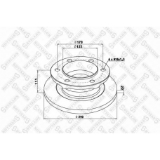 85-00700-SX STELLOX Тормозной диск