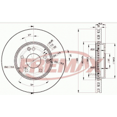 BD-0411-50 FREMAX Тормозной диск