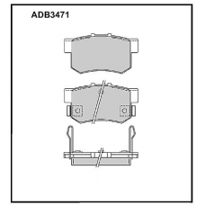 ADB3471 Allied Nippon Тормозные колодки