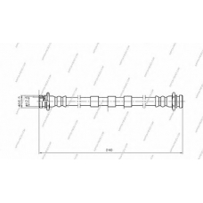 D370O05 NPS Тормозной шланг