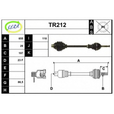 TR212 SERA Приводной вал