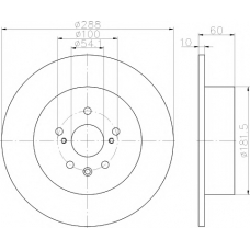 MDC1950 MINTEX Тормозной диск