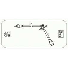 JP227 JANMOR Комплект проводов зажигания