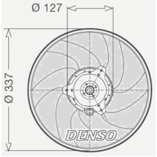 DER21003 DENSO Вентилятор, охлаждение двигателя