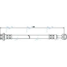 HOS3041 APEC Тормозной шланг