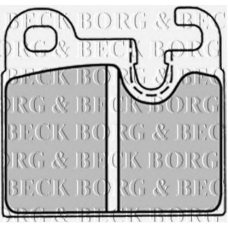 BBP1255 BORG & BECK Комплект тормозных колодок, дисковый тормоз