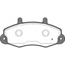 BPA0391.00 OPEN PARTS Комплект тормозных колодок, дисковый тормоз