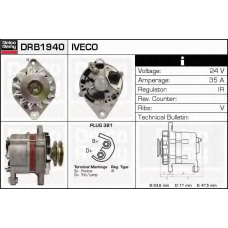 DRB1940 DELCO REMY Генератор