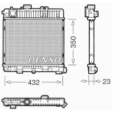 DRM05026 DENSO Радиатор, охлаждение двигателя
