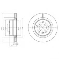 BG4293 DELPHI Тормозной диск