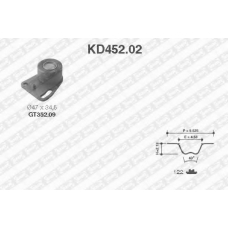 KD452.02 SNR Комплект ремня грм