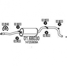 01.68030 MTS Глушитель выхлопных газов конечный