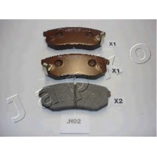 51H02 JAPKO Комплект тормозных колодок, дисковый тормоз