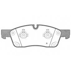 BPA1430.10 OPEN PARTS Комплект тормозных колодок, дисковый тормоз