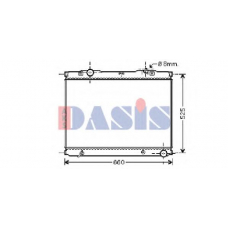 510057N AKS DASIS Радиатор, охлаждение двигателя