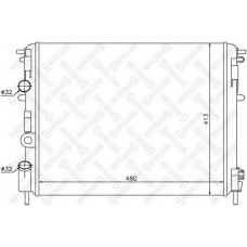 10-25192-SX STELLOX Радиатор, охлаждение двигателя