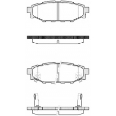 P10363.22 WOKING Комплект тормозных колодок, дисковый тормоз